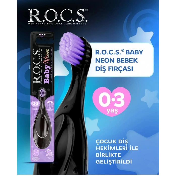 Çocuk .Baby Neon Ekstra Soft Diş Fırçası 0-3 Yaş