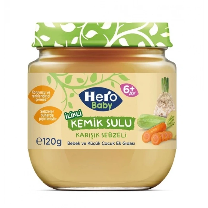 Çocuk Eğitici Gelişim Hero Baby Gourmet Karışık Sebzeli Kavanoz Mama 120 Gr