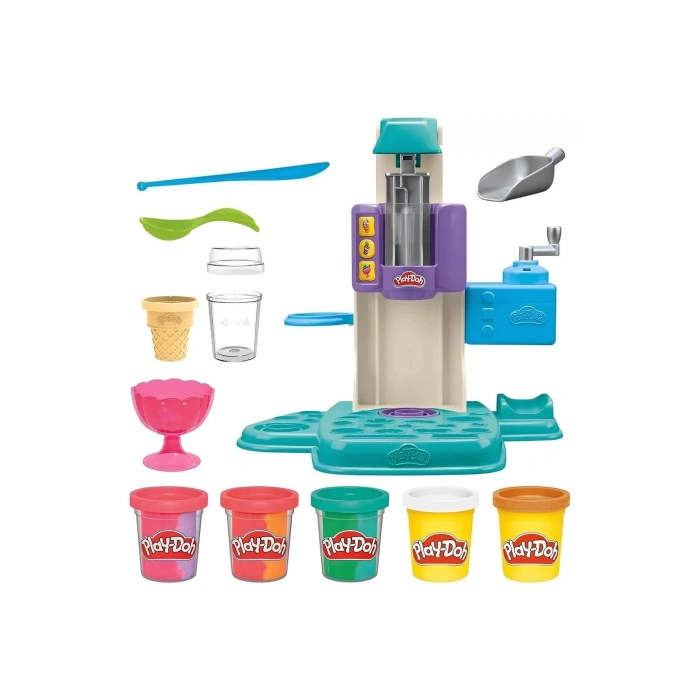 Çocuk Eğitici  ve Eğlenceli Gökkuşağı Girdaplı Dondurma Oyun Seti