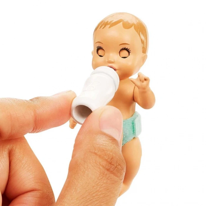 Çocuk HJY33 Mavi Saçlı Skipper Bebek Bakıcısı  ve Oyun Seti