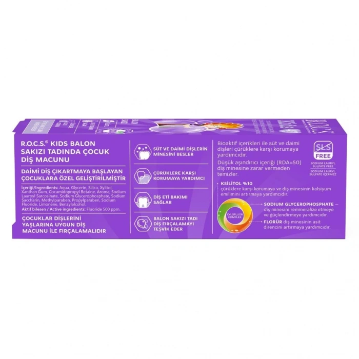 Çocuk .Kids Diş Macunu 35ml 4-7 Yaş Sakız