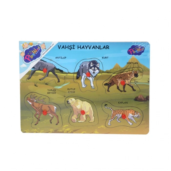Çocuk ONY-328 329 Onyıl, Ahşap Tutmalı Vahşi Hayvanlar