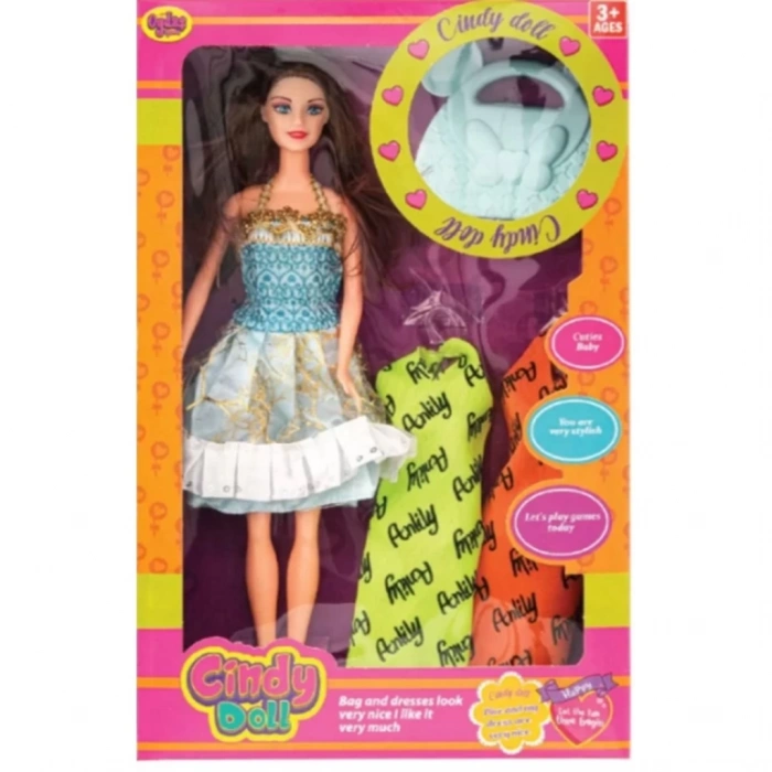 Çocuk Oydaş Anlily Çantalı Yedek Elbiseli Bebek 2281