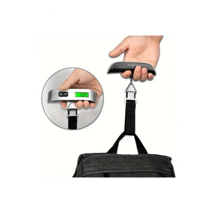 Dijital Valiz Kantarı Elektronik Askılı El Bagaj Tartısı El Terazisi Bavul Terazisi Tartı Seyehat