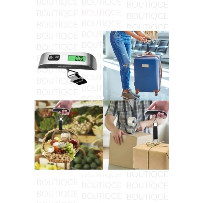 Dijital Valiz Kantarı Elektronik Askılı El Bagaj Tartısı El Terazisi Bavul Terazisi Tartı Seyehat