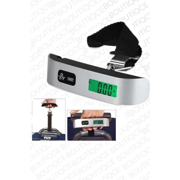 Dijital Valiz Kantarı Elektronik Askılı El Bagaj Tartısı El Terazisi Bavul Terazisi Tartı Seyehat