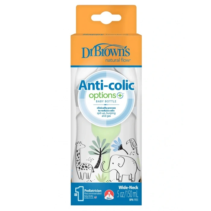 Dr.Browns Geniş Ağız PP Antikolik Options Biberon  150ml Erkek