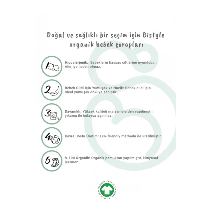 Eğitici Oyuncak Bistyle 2Li Penye Babet Silikon Çemberli Çorap 30102 Gri Beyaz