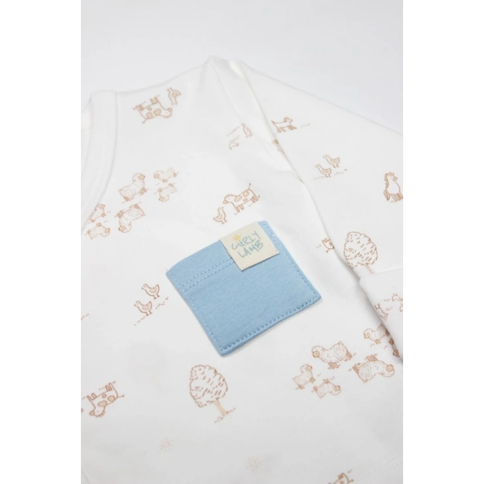 Eğitici Oyuncak Bistyle Curly Lamb 3Lü Zıbın Takımı 13107 Bej Ekru