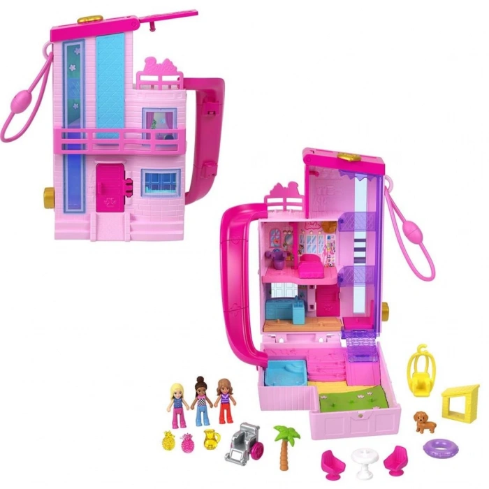 Eğitici Oyuncak  HWP11 Polly Pocket Bebeknin Evi Temalı Mikro Oyun Seti