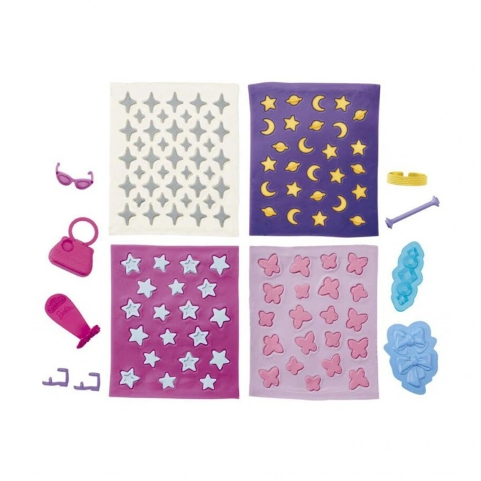 G1355 Barbie Designer Desen Paketi Hamur Oyun Seti  +3 yaş