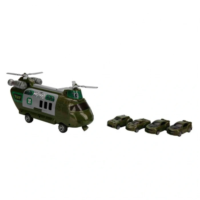 GARAJ SET POLİS AMBULANS ASKER TAŞIYICI HELİKOPTER ARB 3R