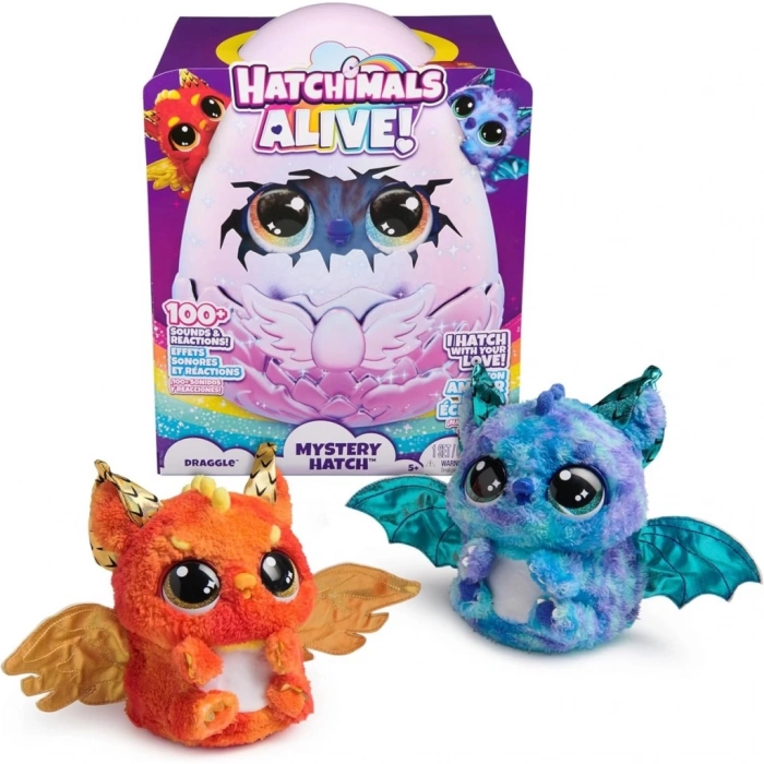  Hatchimals Peluş Simli Draggle