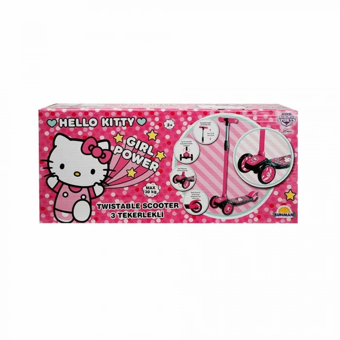 Hello Kitty 3 Tekerlekli Twistable Scooter