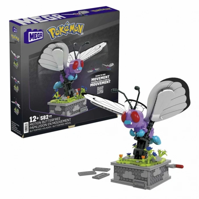 Çocuk HKT22 MEGA™ Pokémon™ Motion Butterfree 582 parça +12 yaş