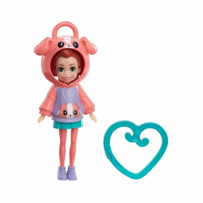 Çocuk HKV98 Polly Pocket Kapüşonlu Bebekler