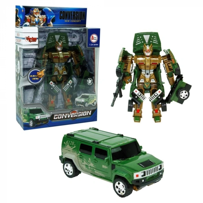 HW-899-1-2-5 KUT. DÖNÜŞEBİLEN ROBOT JEEP 1:24 -VRD