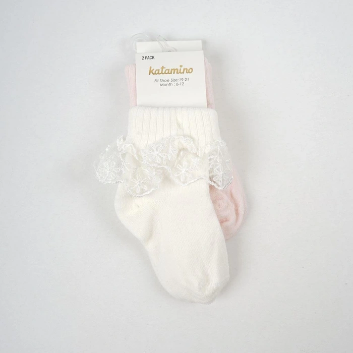 Katamino Akel 2li Aks. Bebek Soket Çorap K44023 Asorti