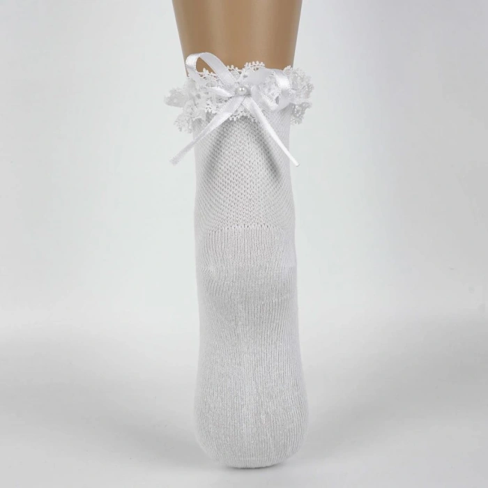 Katamino Ayçıl Aks. Kız Soket Çorap K22230 Beyaz
