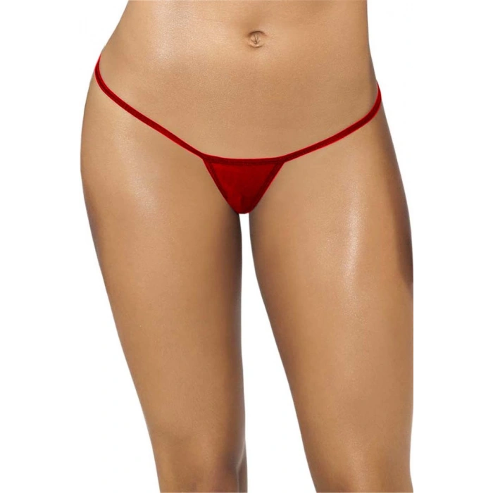 Kırmızı Tül Tanga TM1115