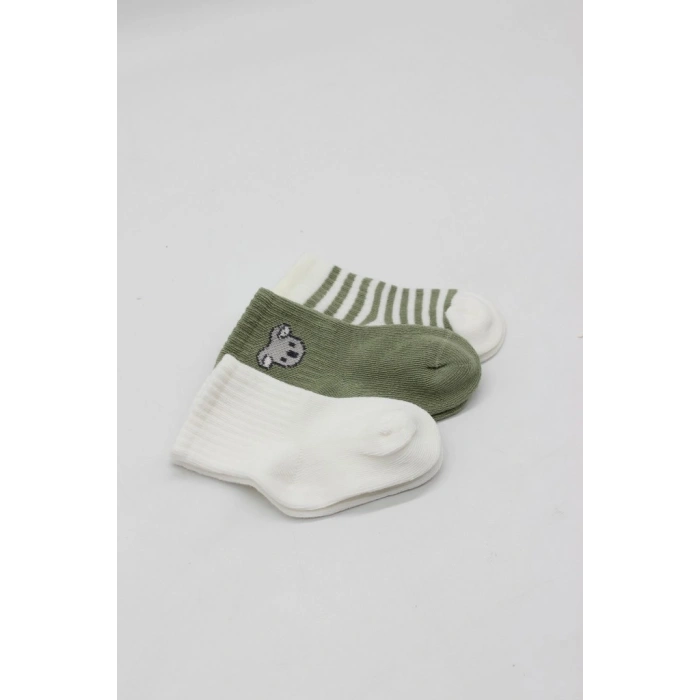 Koala Boy 3lü Penye Soket Çorap 10133 Ekru