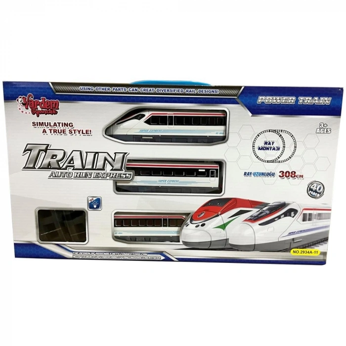 LE-2934A-11 40PCS ISIKLI 308CM HIZLI TREN SET-VRD