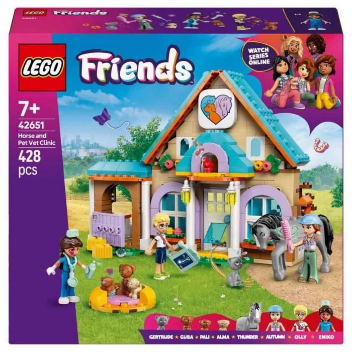 LEGO Friends At ve Evcil Hayvan Veteriner Kliniği 42651