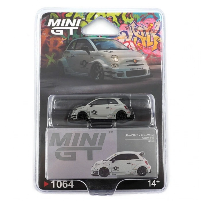 Mini GT 1/64 Abarth 595 LB-WORKS x Abas Works Fighters - Blister Paket