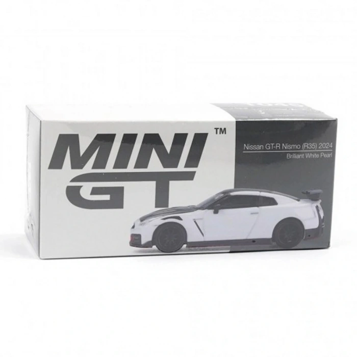 Mini GT 1/64 Nissan GT-R Nismo 2024 Brilliant White Pearl