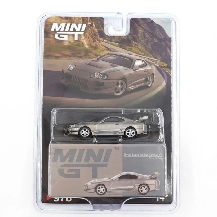 Mini GT 1/64 Toyota Supra VeilSide Combat V-II Combat Grey - Blister Paket
