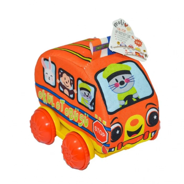 Çocuk MOL-034 12li Yumuşak Araçlar  -Asya Oyuncak