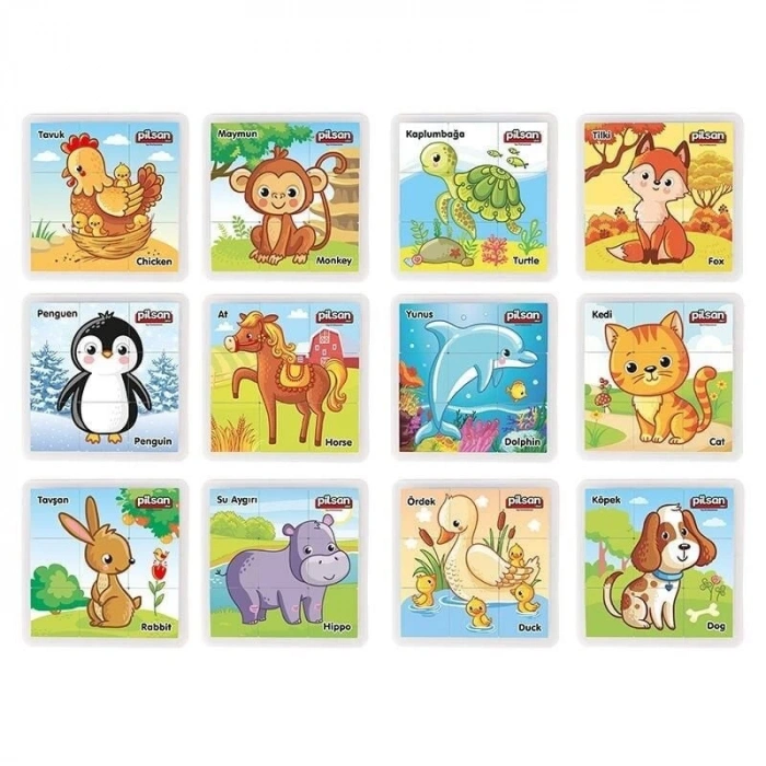 Eğitici Çocuk 03 355 ANIMAL SERIES PUZZLE SET