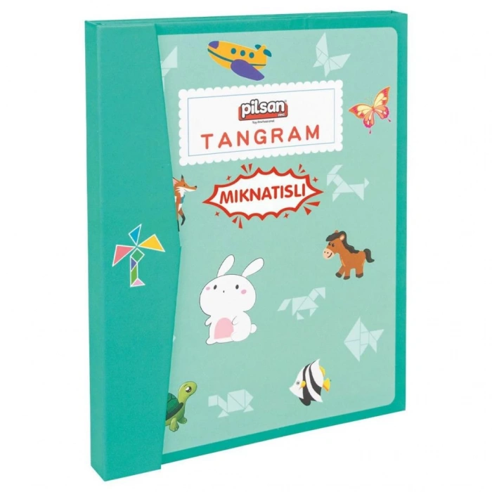 Çocuk 03 569 Ahşap Manyetik Tangram -Pilsan Oyuncak