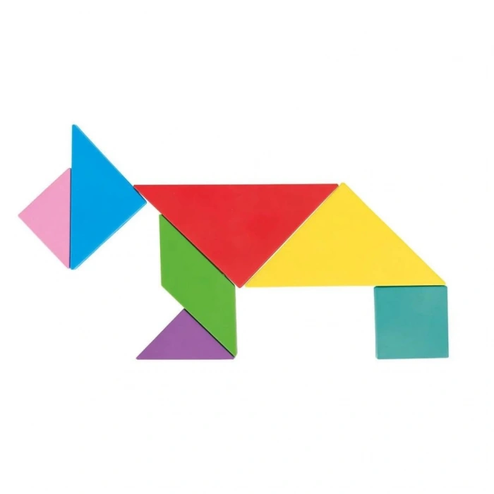 Çocuk 03 569 Ahşap Manyetik Tangram -Pilsan Oyuncak