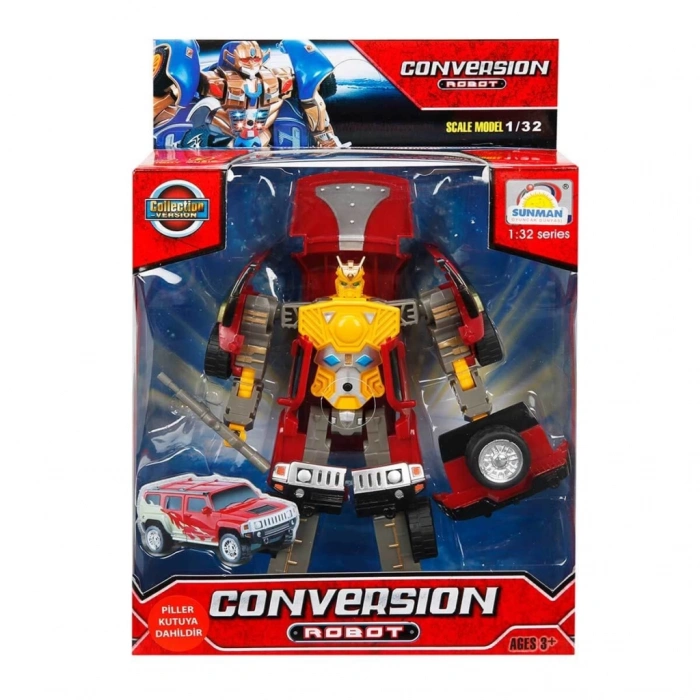  1:32 Sesli ve Işıklı Dönüşebilen Robot