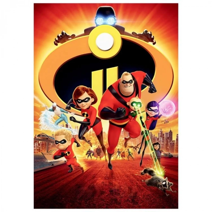 Çocuk 100 Parça Incredibles 2 Puzzle