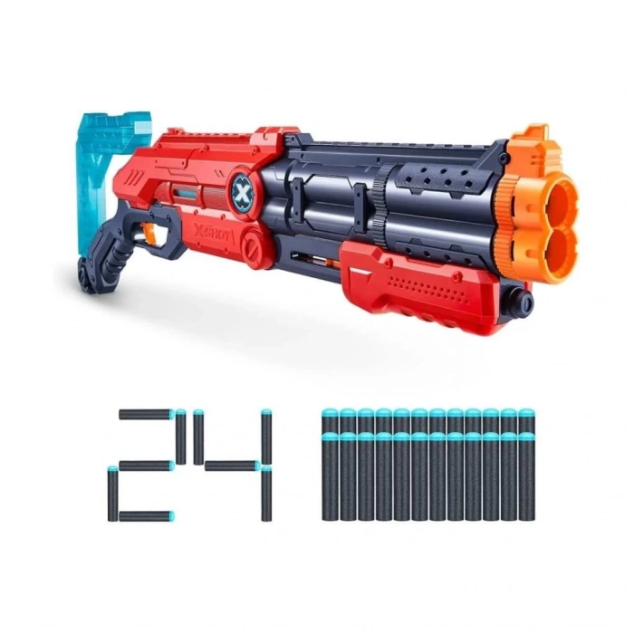 Çocuk 36436 Zuru X-Shot Silah Sünger Atan Excel-Vigilante 24 Mermi -Sunman