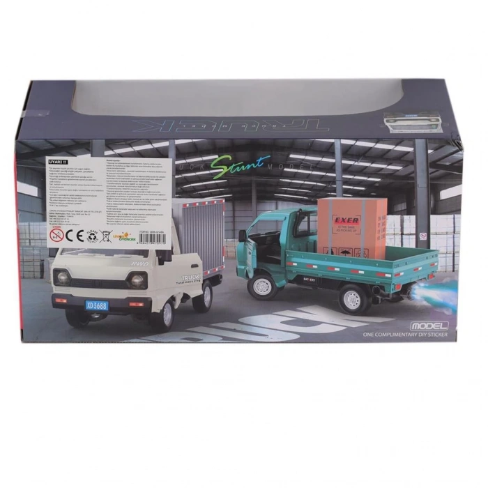 Çocuk Eğitici Oyuncak 3688-G148A Şarjlı Kumandalı Duman Atan Kamyon