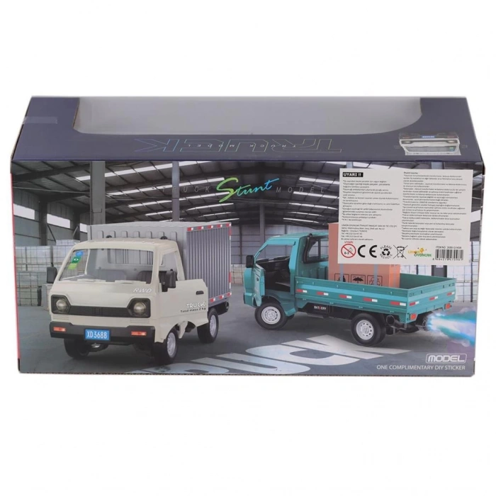 Çocuk Eğitici Oyuncak 3688-G149A Şarjlı Kumandalı Duman Atan Kamyon