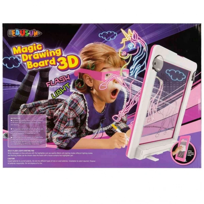  3D Doodle Sihirli Pembe Yazı Tahtası