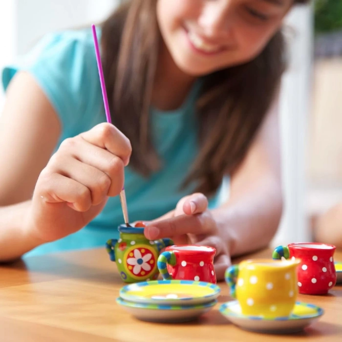 Çocuk 4M Mini Çay Seti Boyama Seti