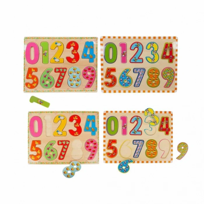 Eğitici Oyuncak  5215 -Wooden Puzzle Numbers 10 Parça