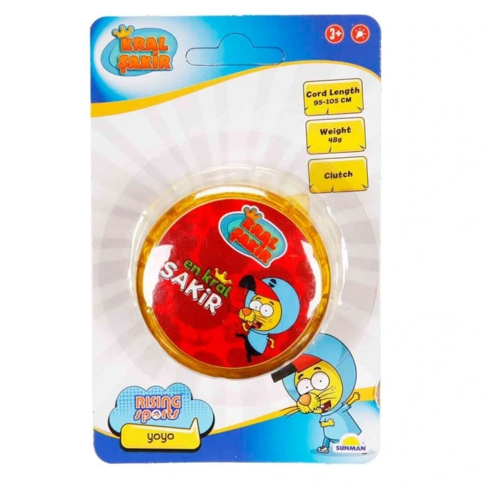 Eğitici Oyuncak 5354 SUN-RST-RSP-YOYO KRAL ŞAKİR 6CM SARI IŞIKLI KRTL KRAL