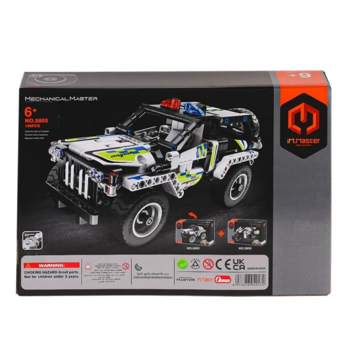 Çocuklar İçin Polis Aracı Blok Seti – İnşa Et, Oyna ve Hayal Gücünü Geliştir