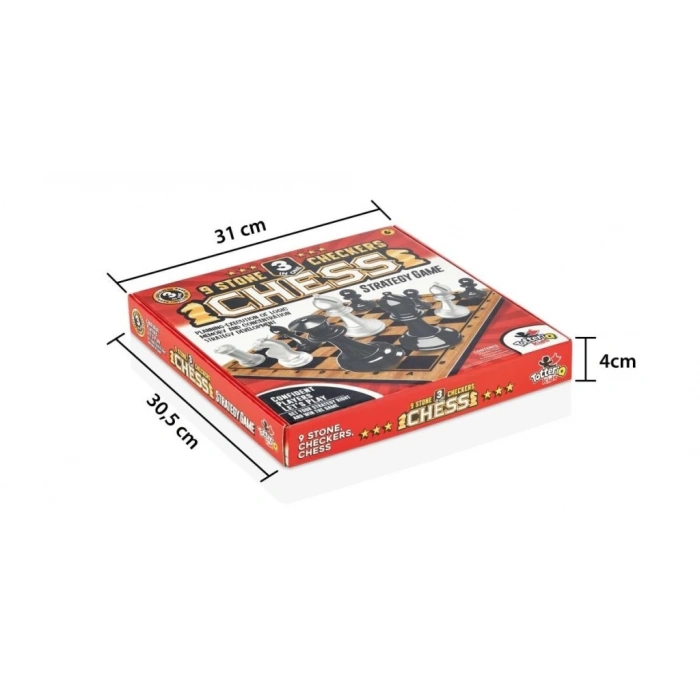 Eğitici Çocuk 8225 SATRANÇ 9 TAŞ DAMA