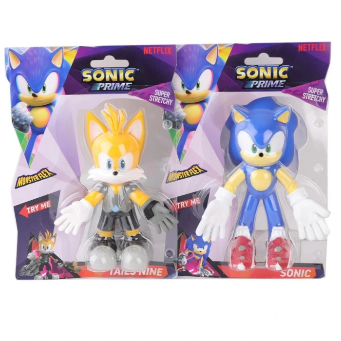Eğitici Çocuk  89317 SUN-DMX-FİGÜR-STRECH MONSTERFLEX SÜPER ESNEK SONİC PRİME SONİC 4A