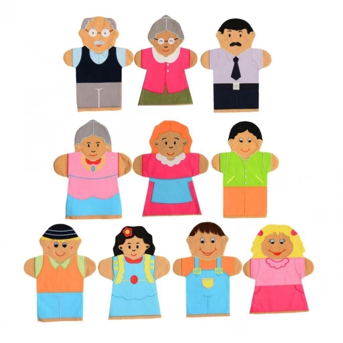 Eğitici Çocuk AND-5001  İNSANLAR KUKLA SETİ 10 LU