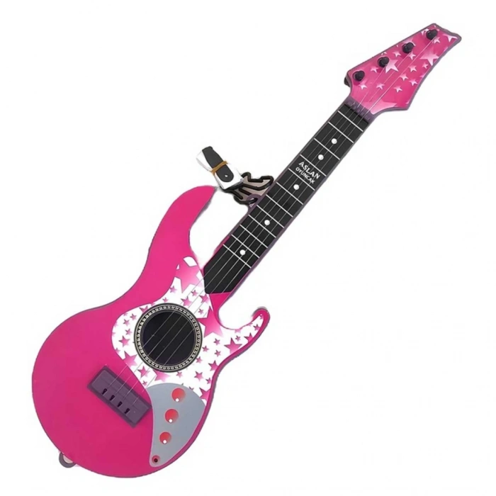 Eğitici Oyuncak Aslan Oyuncak Kutulu Elektro Gitar