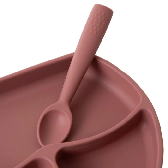 Mocha Silikon Kaşık Güvenli Malzeme ile Bebeklerde Eğitici Beslenme Deneyimi