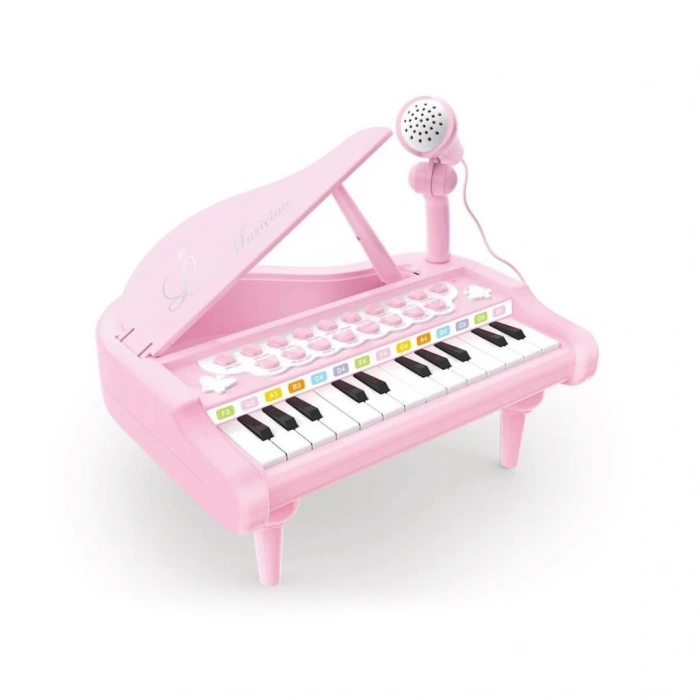 MP3 çalar ve mikrofonlu mini piano ile çocukların müzik ve koordinasyon gelişimi